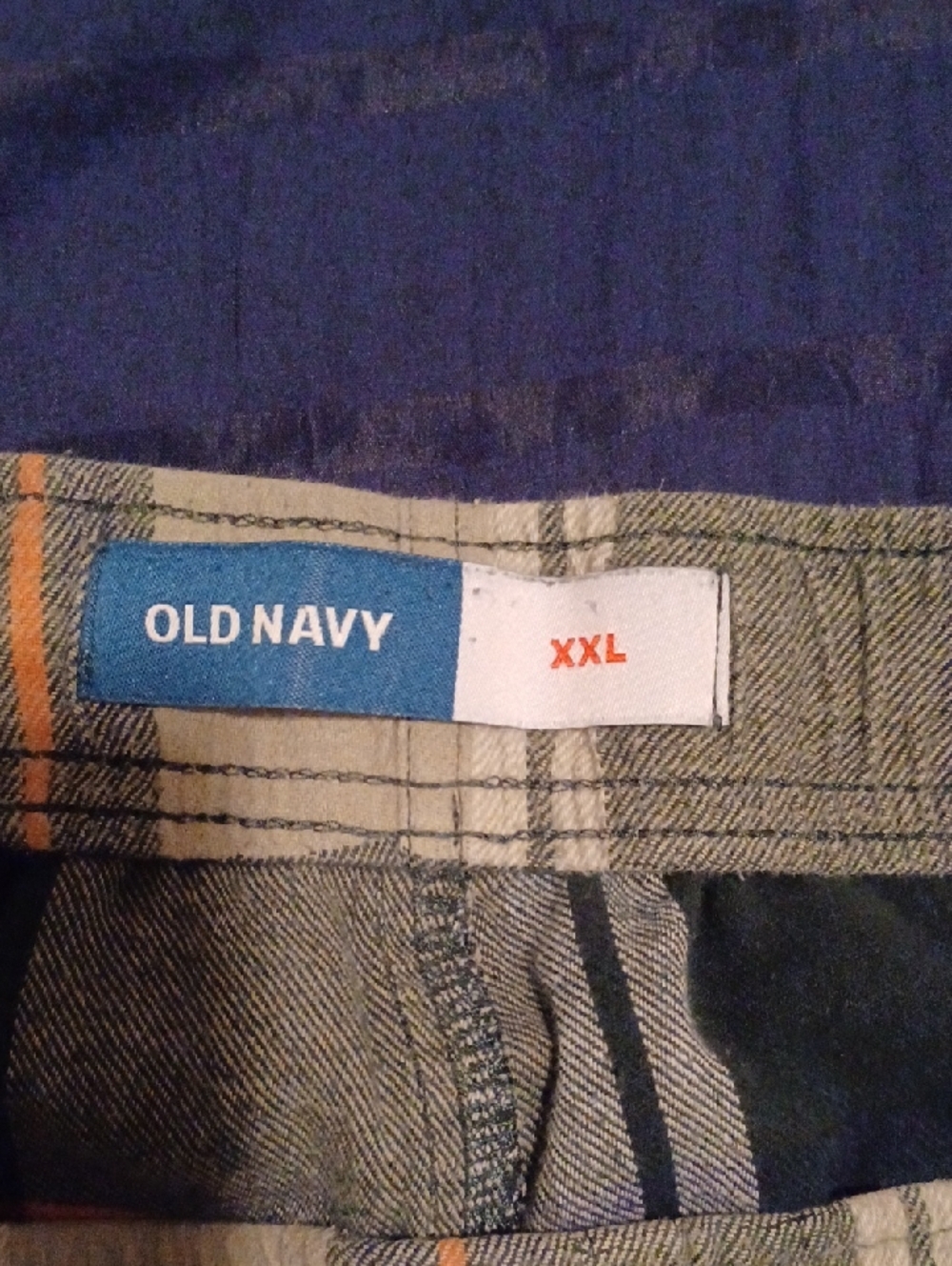 --Old Navy Men's Black, Gray & Cream Plaid Sleapwear Pants Size XXLarge Cotton - Picture 5 of 6